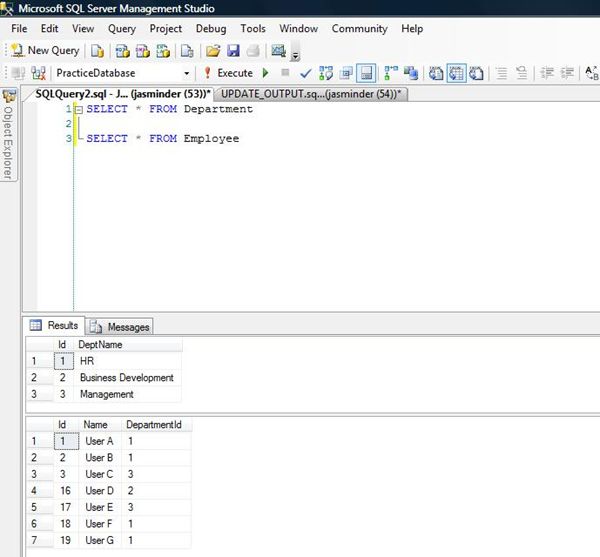 OUTPUT with JOIN UPDATE or DELETE